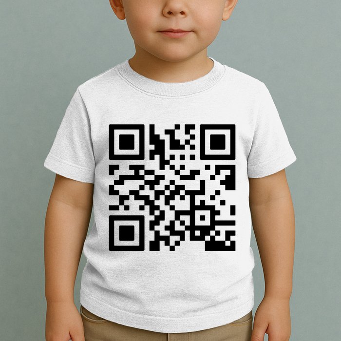 Rick Roll Prank Qr Code Toddler T-Shirt