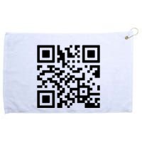 Rick Roll Prank Qr Code Grommeted Golf Towel