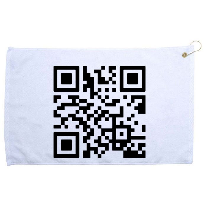 Rick Roll Prank Qr Code Grommeted Golf Towel