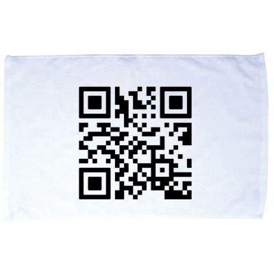Rick Roll Prank Qr Code Microfiber Hand Towel