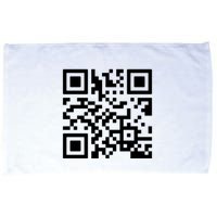 Rick Roll Prank Qr Code Microfiber Hand Towel