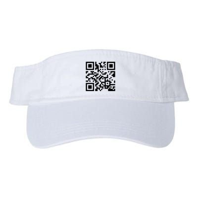 Rick Roll Prank Qr Code Valucap Bio-Washed Visor