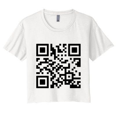 Rick Roll Prank Qr Code Crop Top