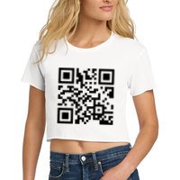 Rick Roll Prank Qr Code Crop Top