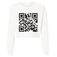 Rick Roll Prank Qr Code Cropped Pullover Crew