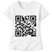 Rick Roll Prank Qr Code Womens T-Shirt
