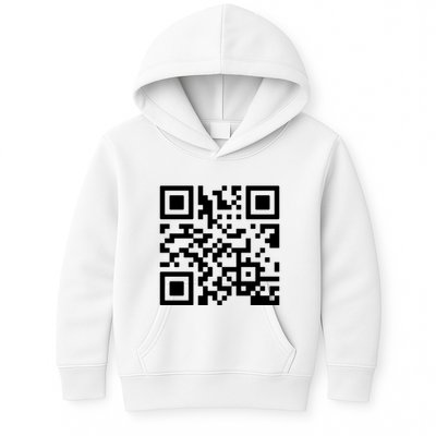 Rick Roll Prank Qr Code Kids Hoodie