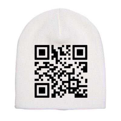 Rick Roll Prank Qr Code Short Acrylic Beanie