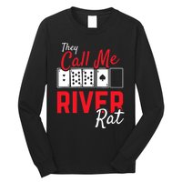 River Rat Poker Funny Texas Holdem Gift Long Sleeve Shirt