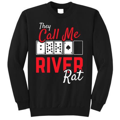 River Rat Poker Funny Texas Holdem Gift Sweatshirt