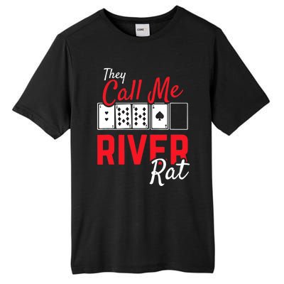 River Rat Poker Funny Texas Holdem Gift Tall Fusion ChromaSoft Performance T-Shirt