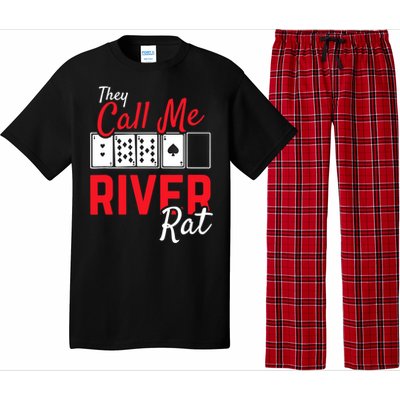 River Rat Poker Funny Texas Holdem Gift Pajama Set