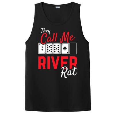 River Rat Poker Funny Texas Holdem Gift PosiCharge Competitor Tank