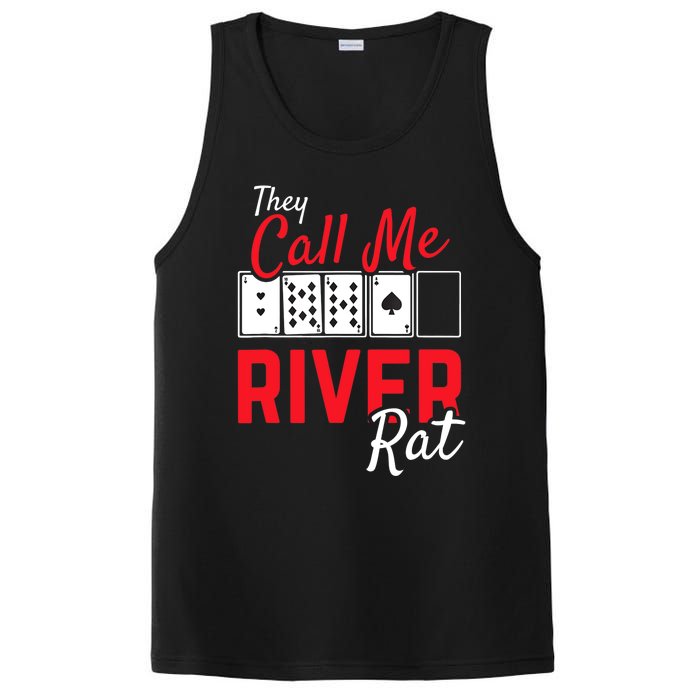 River Rat Poker Funny Texas Holdem Gift PosiCharge Competitor Tank