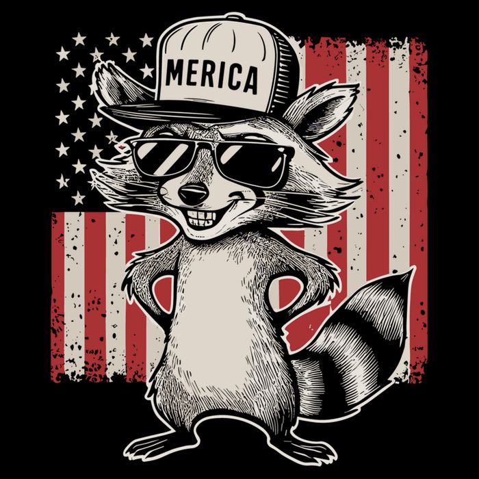 Redneck Raccoon Patriotic White Trash Party Attire Hillbilly Gift Impact Tech Backpack