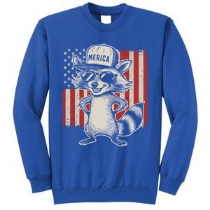 Redneck Raccoon Patriotic White Trash Party Attire Hillbilly Gift Sweatshirt