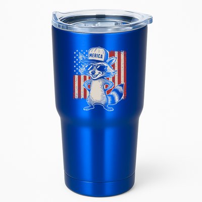 Redneck Raccoon Patriotic White Trash Party Attire Hillbilly Gift Tumbler