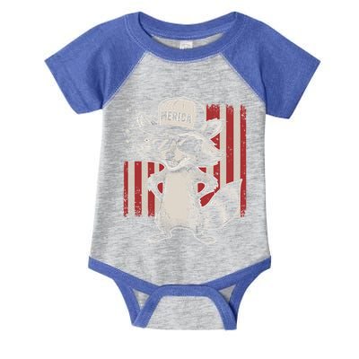 Redneck Raccoon Patriotic White Trash Party Attire Hillbilly Gift Infant Baby Jersey Bodysuit