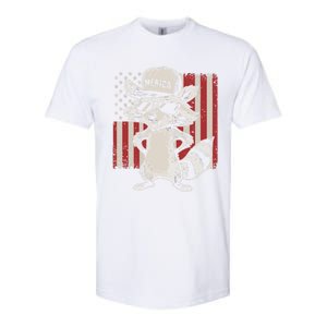 Redneck Raccoon Patriotic White Trash Party Attire Hillbilly Gift Softstyle CVC T-Shirt