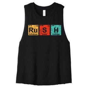 Rush (Rush) Periodic Table Elements Women's Racerback Cropped Tank