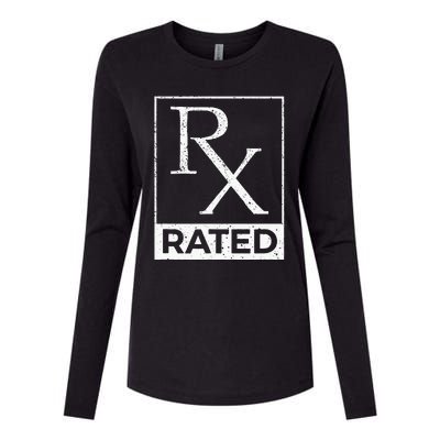 RX Rated Pharmacology Pharmacist Medical Student Womens Cotton Relaxed Long Sleeve T-Shirt