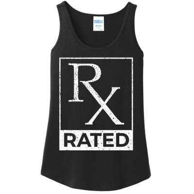 RX Rated Pharmacology Pharmacist Medical Student Ladies Essential Tank