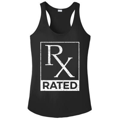 RX Rated Pharmacology Pharmacist Medical Student Ladies PosiCharge Competitor Racerback Tank