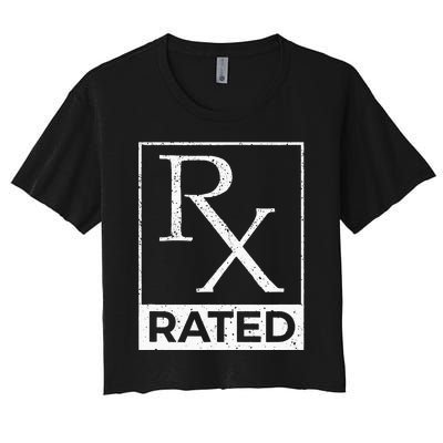 RX Rated Pharmacology Pharmacist Medical Student Women's Crop Top Tee