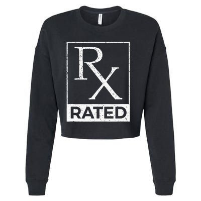 RX Rated Pharmacology Pharmacist Medical Student Cropped Pullover Crew