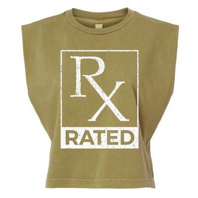 RX Rated Pharmacology Pharmacist Medical Student Garment-Dyed Women's Muscle Tee