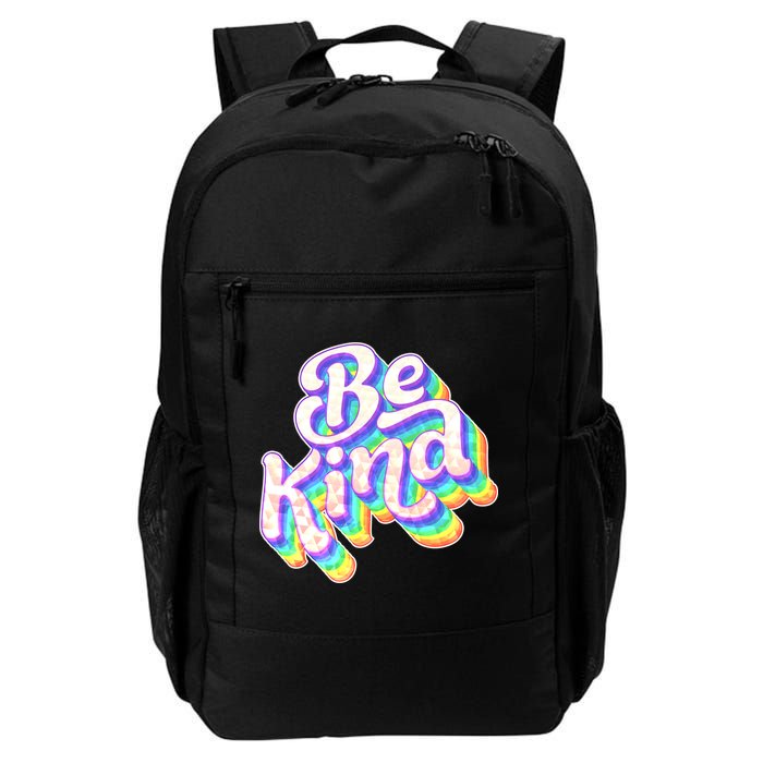 Retro Rainbow Prism Be Kind Backpack