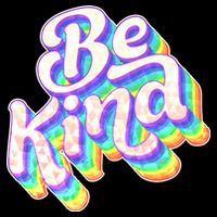 Retro Rainbow Prism Be Kind Backpack