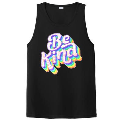 Retro Rainbow Prism Be Kind PosiCharge Competitor Tank