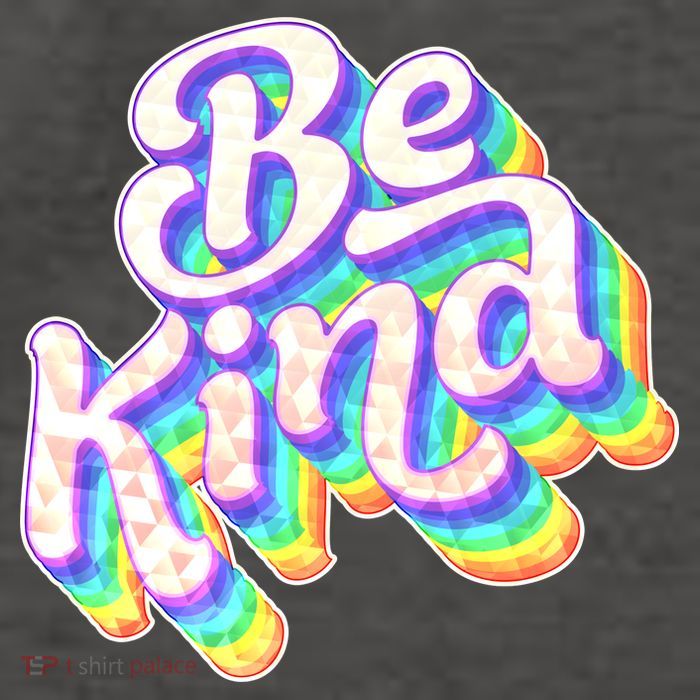 Retro Rainbow Prism Be Kind Vector Backpack
