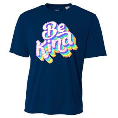 Retro Rainbow Prism Be Kind Cooling Performance Crew T-Shirt