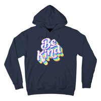 Retro Rainbow Prism Be Kind Hoodie