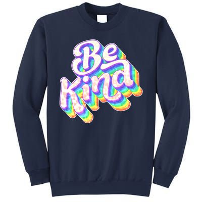 Retro Rainbow Prism Be Kind Sweatshirt