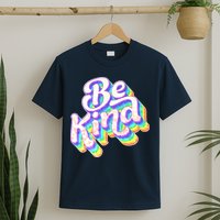 Retro Rainbow Prism Be Kind T-Shirt