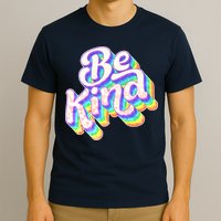 Retro Rainbow Prism Be Kind T-Shirt