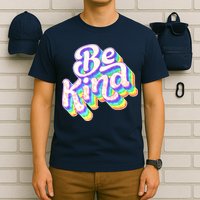 Retro Rainbow Prism Be Kind T-Shirt