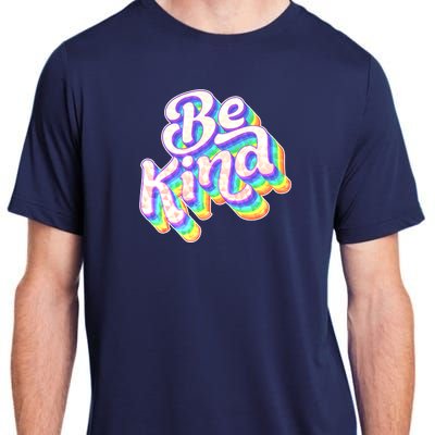 Retro Rainbow Prism Be Kind Adult ChromaSoft Performance T-Shirt