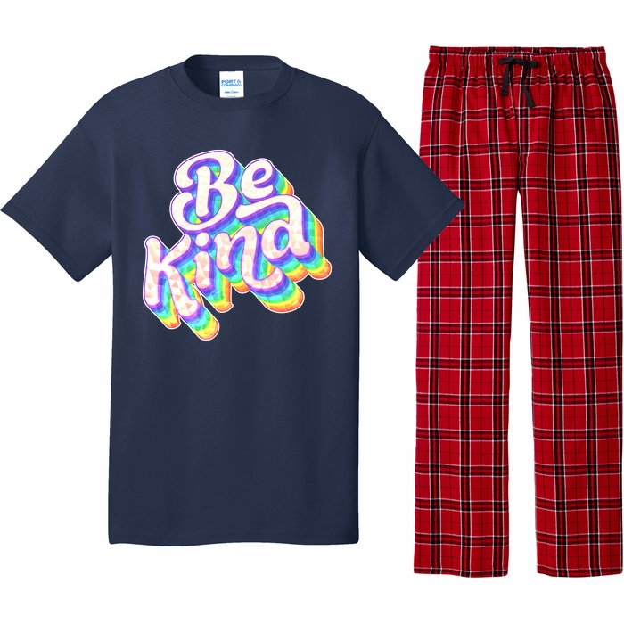 Retro Rainbow Prism Be Kind Pajama Set