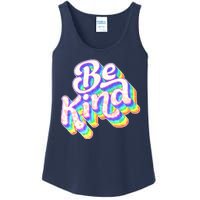 Retro Rainbow Prism Be Kind Ladies Essential Tank