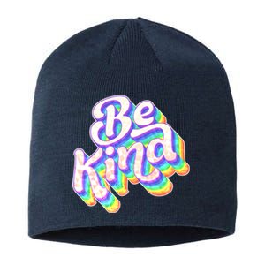 Retro Rainbow Prism Be Kind Sustainable Beanie