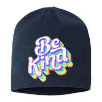 Retro Rainbow Prism Be Kind Sustainable Beanie