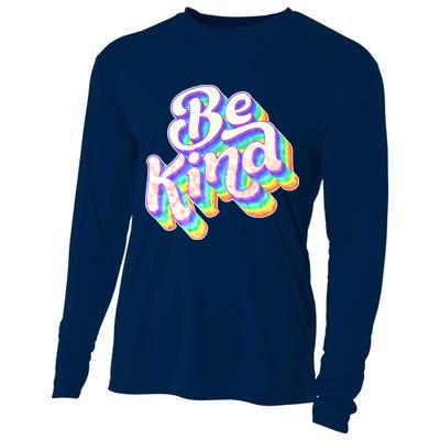 Retro Rainbow Prism Be Kind Cooling Performance Long Sleeve Crew
