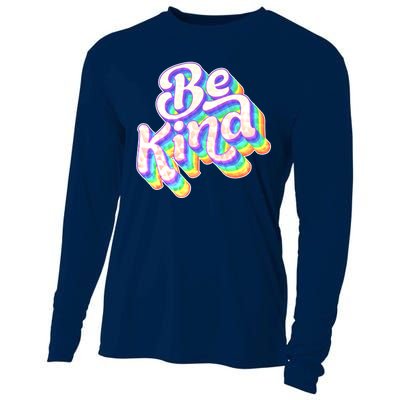 Retro Rainbow Prism Be Kind Cooling Performance Long Sleeve Crew