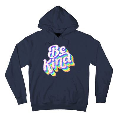 Retro Rainbow Prism Be Kind Tall Hoodie