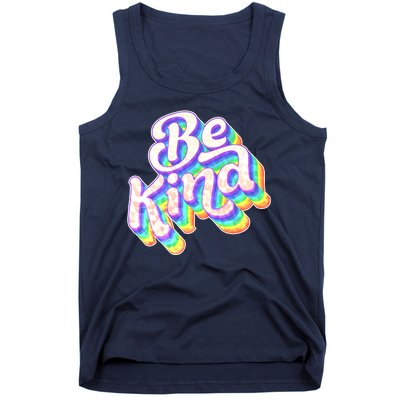 Retro Rainbow Prism Be Kind Tank Top