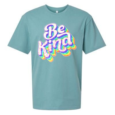 Retro Rainbow Prism Be Kind Sueded Cloud Jersey T-Shirt